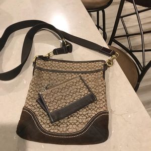 Coach bag and matching coin purse